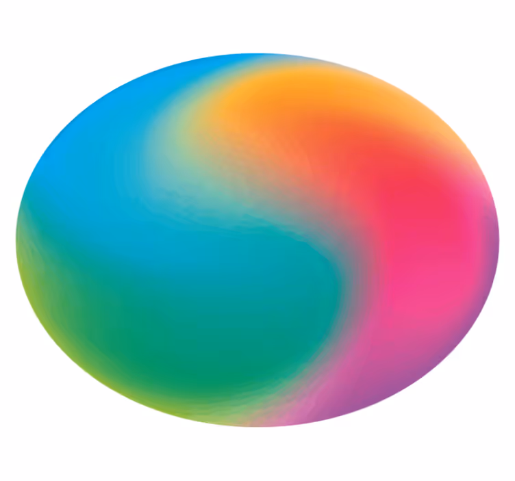 Viacfarebný kruh abstraktné umenie geometrické koberce - Tenstickers
