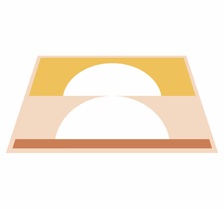 vinylový koberec minimalisticky kruhový minimalizmus - Tenstickers
