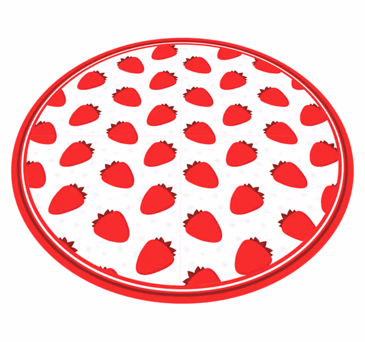 vinylové koberce zvieratá jahodový vzor - Tenstickers