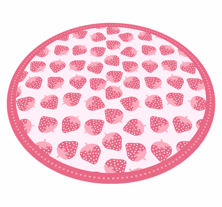vinylový koberec do kuchyne sladký jahodový vzor - Tenstickers