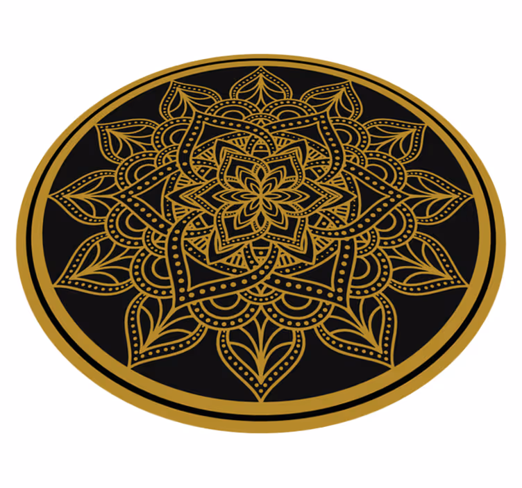 vinylový koberec mandala pôvabný prvok - Tenstickers