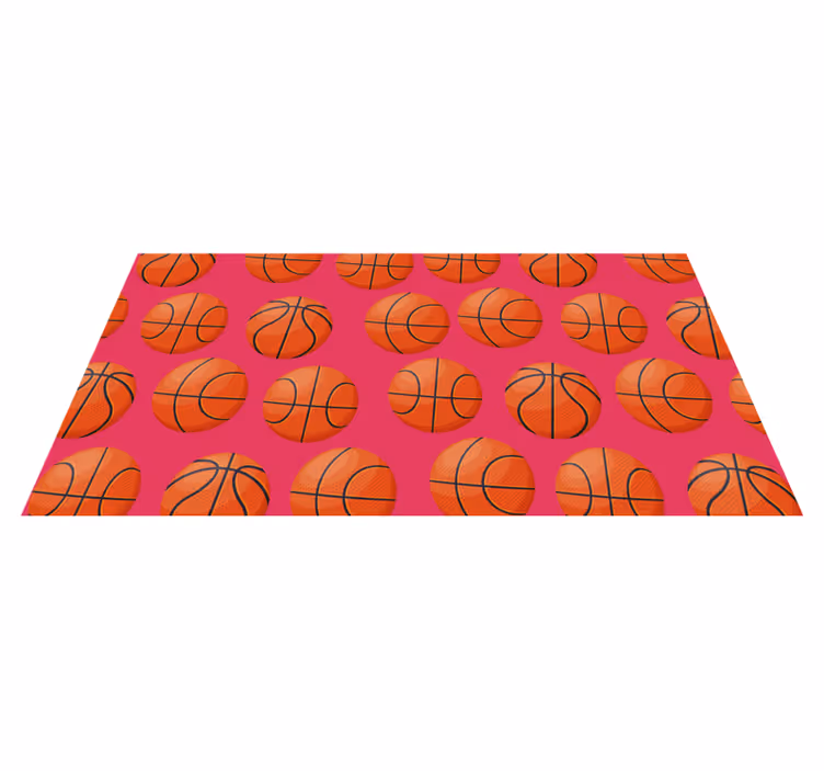 Originálne kúpeľňové koberce s dizajnom basketbalových loptičiek - Tenstickers