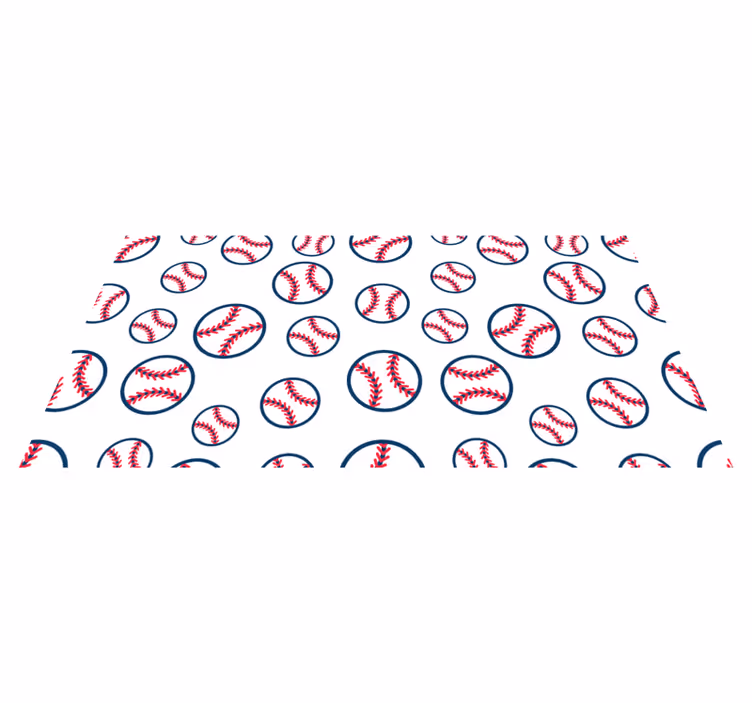 detský vinylový hry bejzbalový vzor - Tenstickers