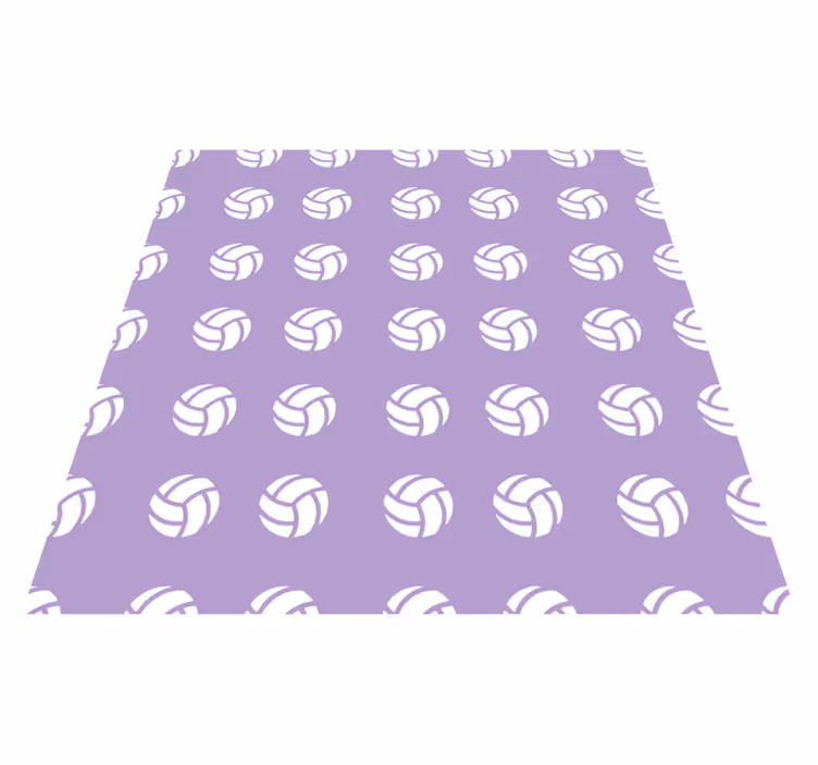 detský vinylový hry fialový volejbalový vzor - Tenstickers
