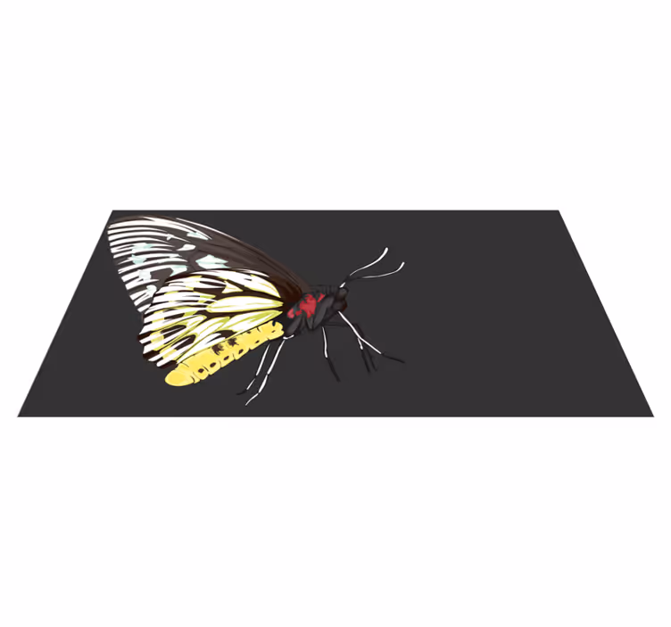 prírodný vinylový koberec motýľové obrázky - Tenstickers