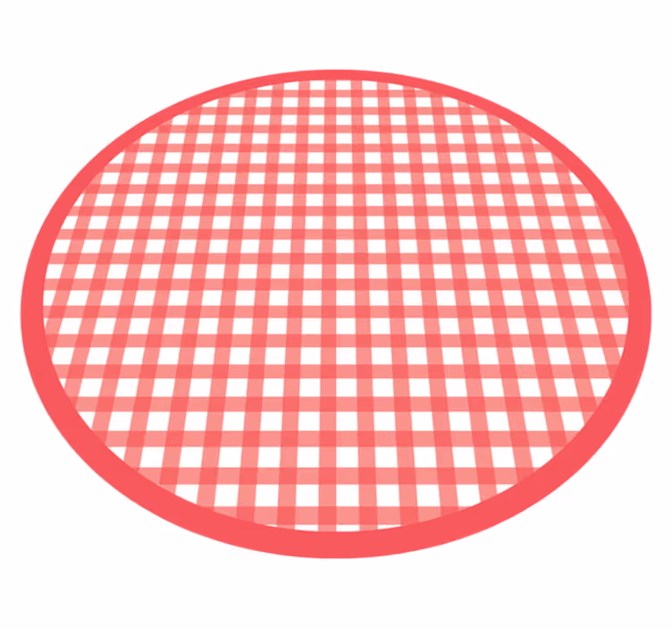 pruhovaný vinylový koberec klasický kockovaný vzor - Tenstickers