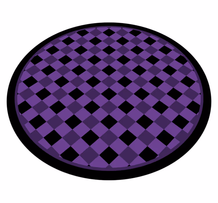 moderný vinylový koberec elegantný kockovaný vzor - Tenstickers