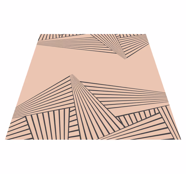 moderný vinylový koberec lineárny geometrický vzor - Tenstickers
