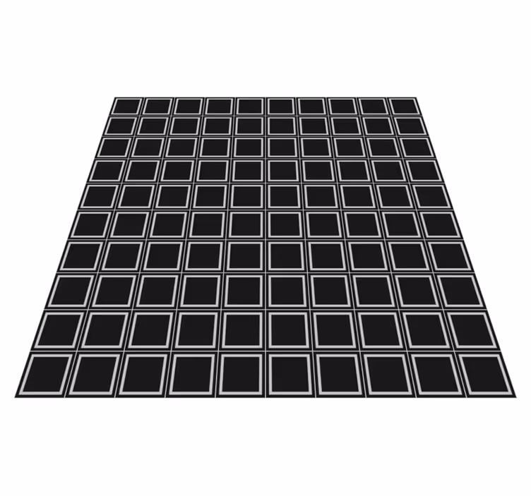Vinylový koberec kachličky geometrické štvorce - Tenstickers