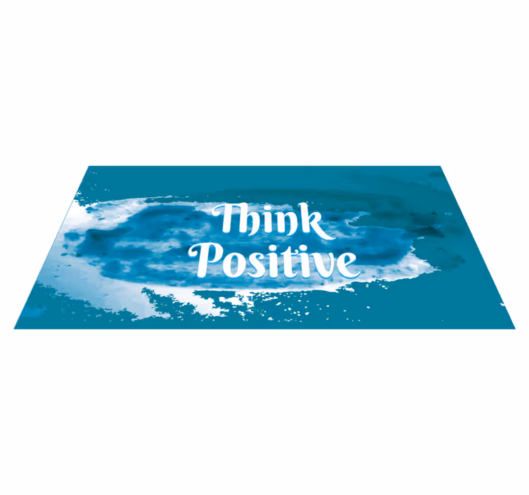 vinylový koberec citáty prijať optimizmus - Tenstickers