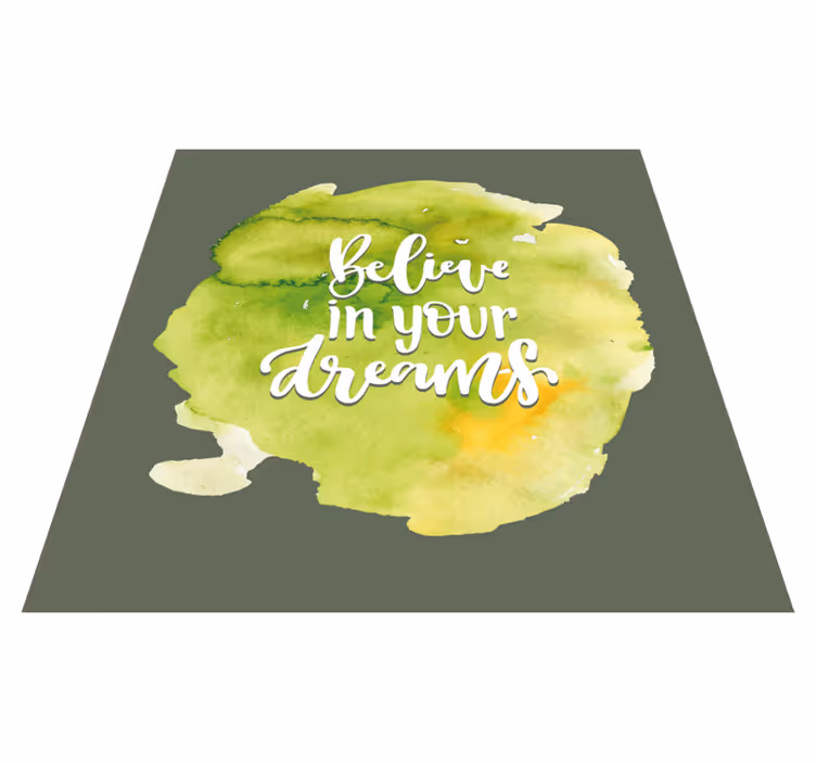 vinylový koberec citáty dôvera v ašpirácie - Tenstickers