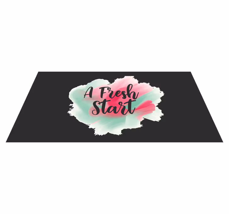 vinylový koberec citáty nový začiatok - Tenstickers
