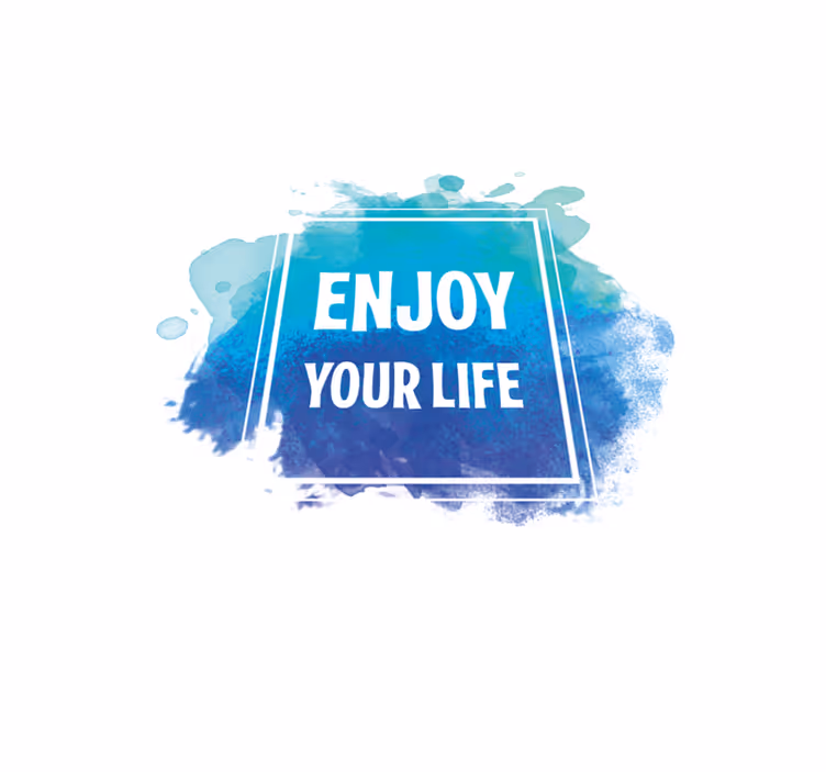 vinylový koberec citáty užívaj si život - Tenstickers