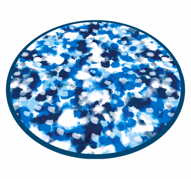 vinylový koberec do kúpelne dizajn modrých bodov - Tenstickers