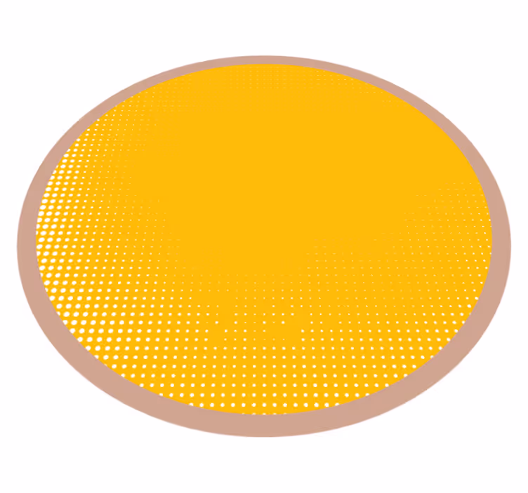 žltý vinylový koberec slnečný kruhový vzor - Tenstickers