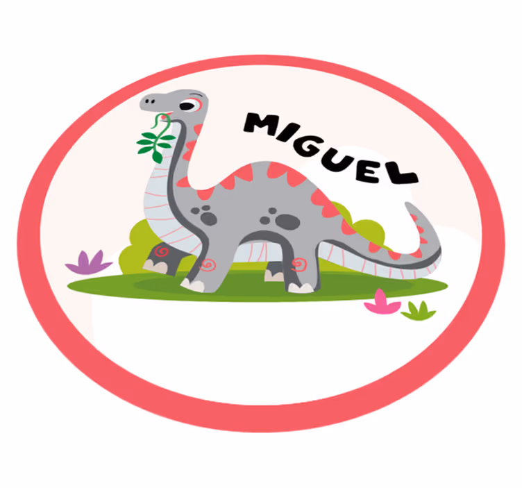 rôzne vinylové koberce pre deti sivý dinosaurus - Tenstickers