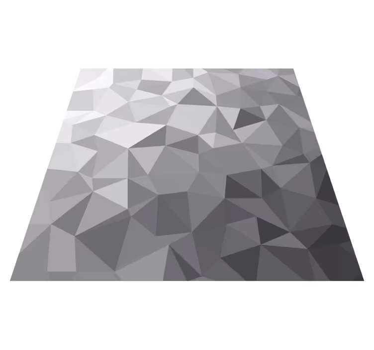 vinylový koberec s geometrickýmy tvarmi gradientný sivý štýl - Tenstickers