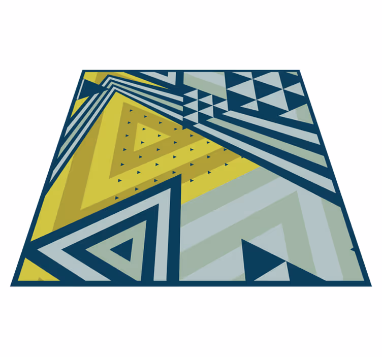 vinylový koberec s geometrickýmy tvarmi trojuholníkové prvky - Tenstickers