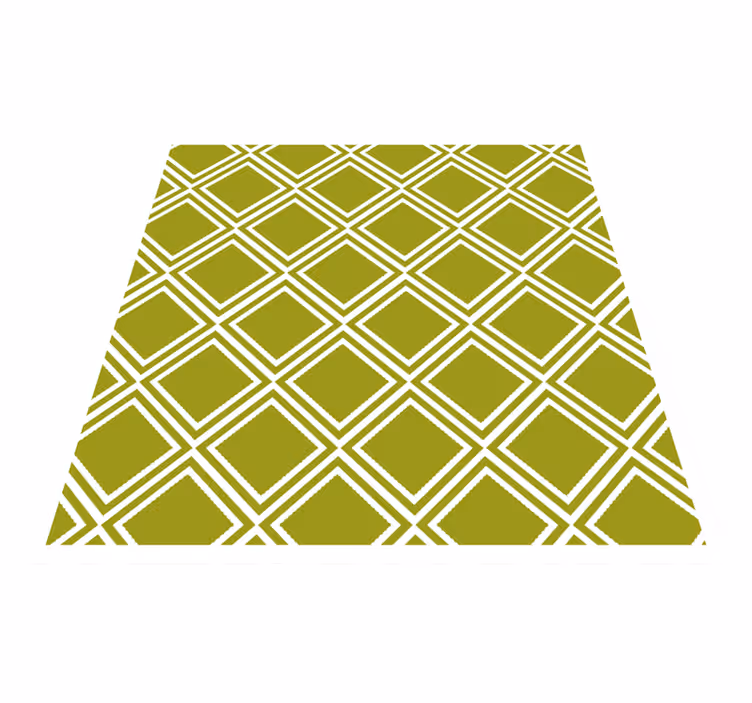 Vinylový koberec s geometrickými tvarmi diamantový vzor - Tenstickers