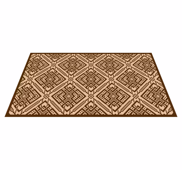 vinylový koberec do obývačky elegantný geometrický prvok - Tenstickers