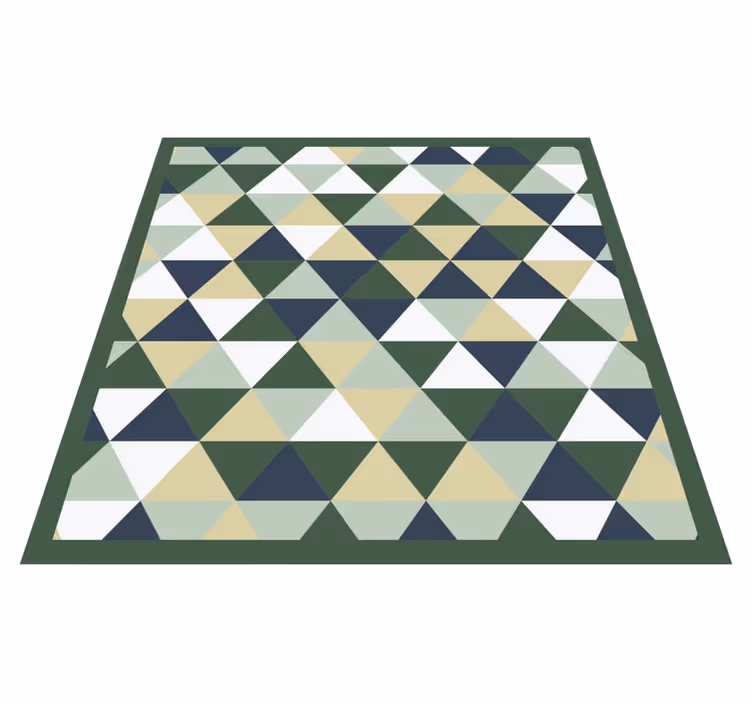 vinylový koberec s geometrickýmy tvarmi trojuholníkové tvary - Tenstickers