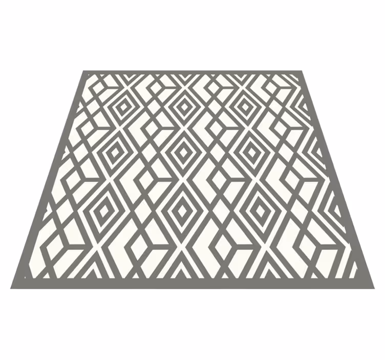 vinylový koberec s geometrickýmy tvarmi diamantový znak - Tenstickers