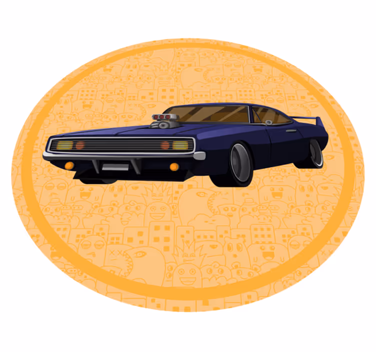 vinylový koberec pre mládež klasické svalové auto - Tenstickers