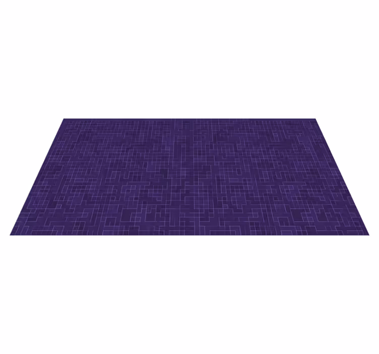 Vinylový koberec s geometrickými tvarmi v purpurovom vzore - Tenstickers