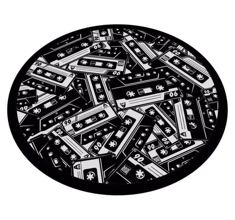 Rôzne vinylové koberce pre deti v štýle kazetového pásku - Tenstickers