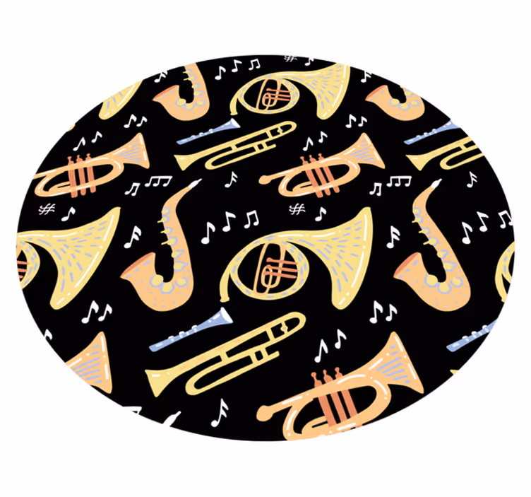 rôzne vinylové koberce pre deti nápad na hudobný nástroj - Tenstickers
