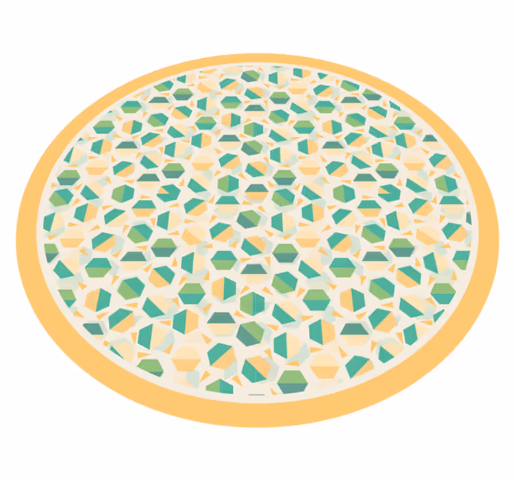 Vinylový koberec s geometrickými tvarmi hexagonálny koncept - Tenstickers