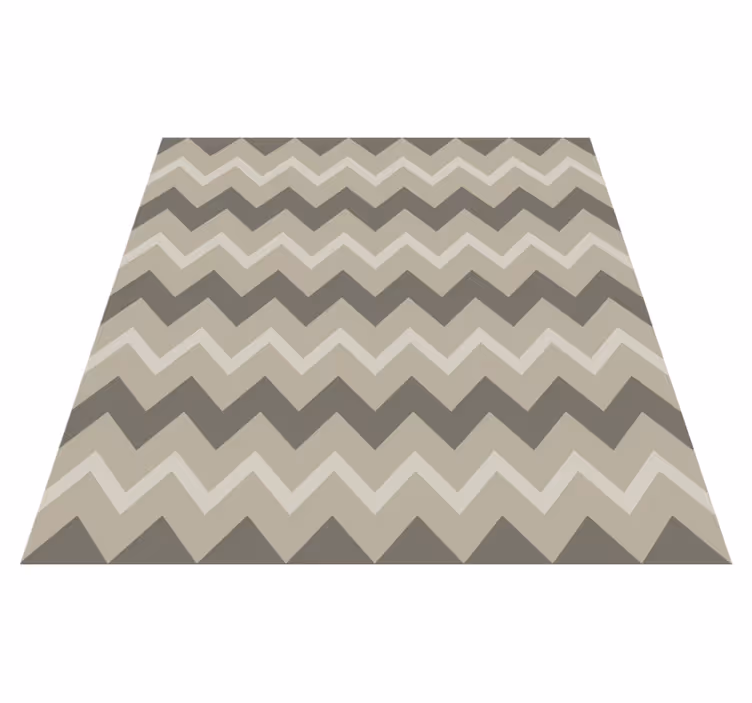 Pruhovaný vinylový koberec hnedý chevron vzor - Tenstickers
