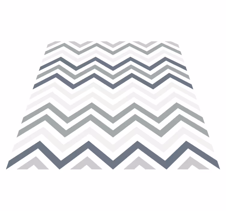 Vinylový koberec s geometrickými tvarmi v štýle chevron - Tenstickers