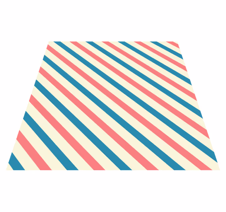 Pruhovaný vinylový koberec abstraktné farebné diagonály - Tenstickers