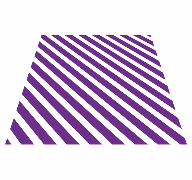Pruhovaný vinylový koberec fialový pruhovaný vzor - Tenstickers