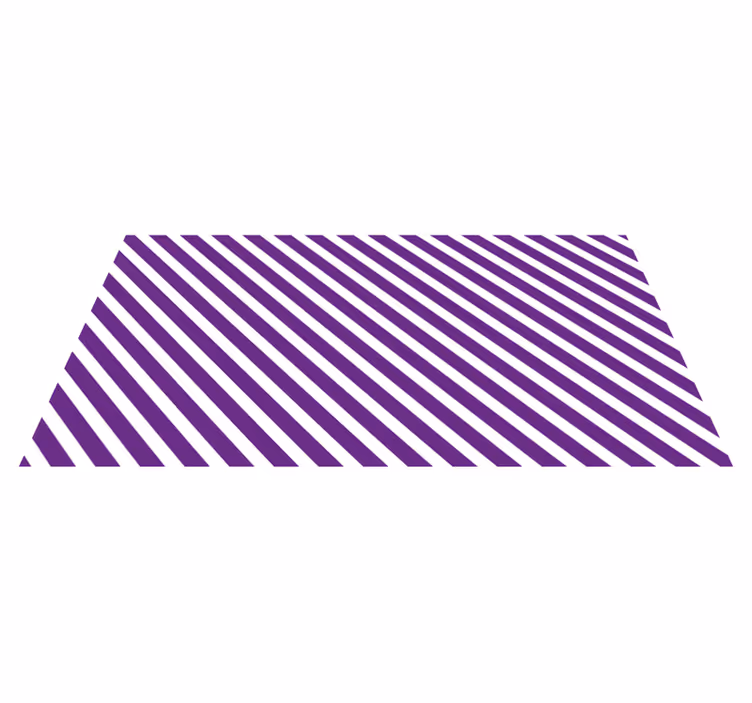 Pruhovaný vinylový koberec fialová pruhovaná cesta - Tenstickers