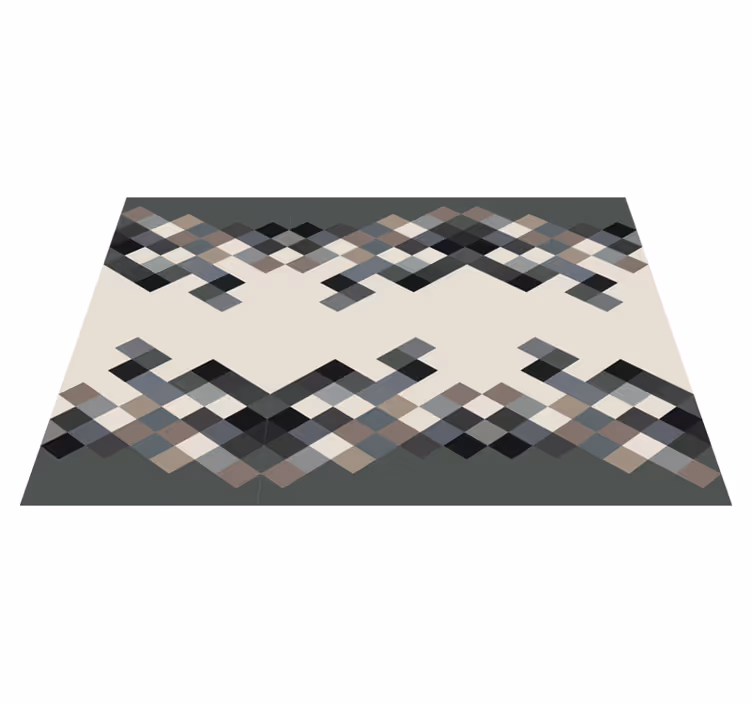 Mozaika vinylový koberec súčasný geometrický motív - Tenstickers