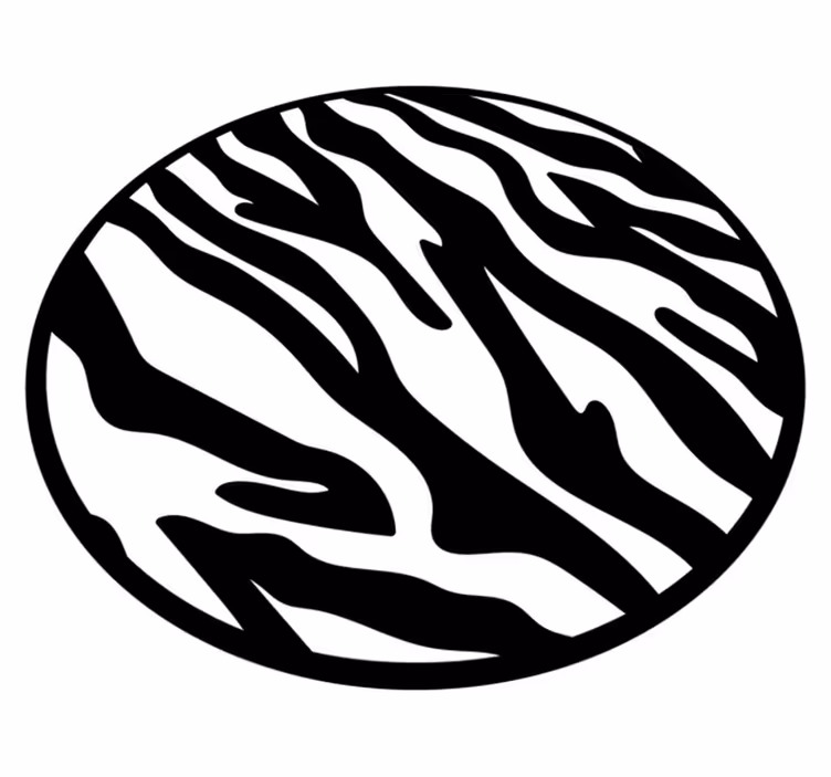 Vinylový koberec zvierací vzor zebra pruhovaný - Tenstickers