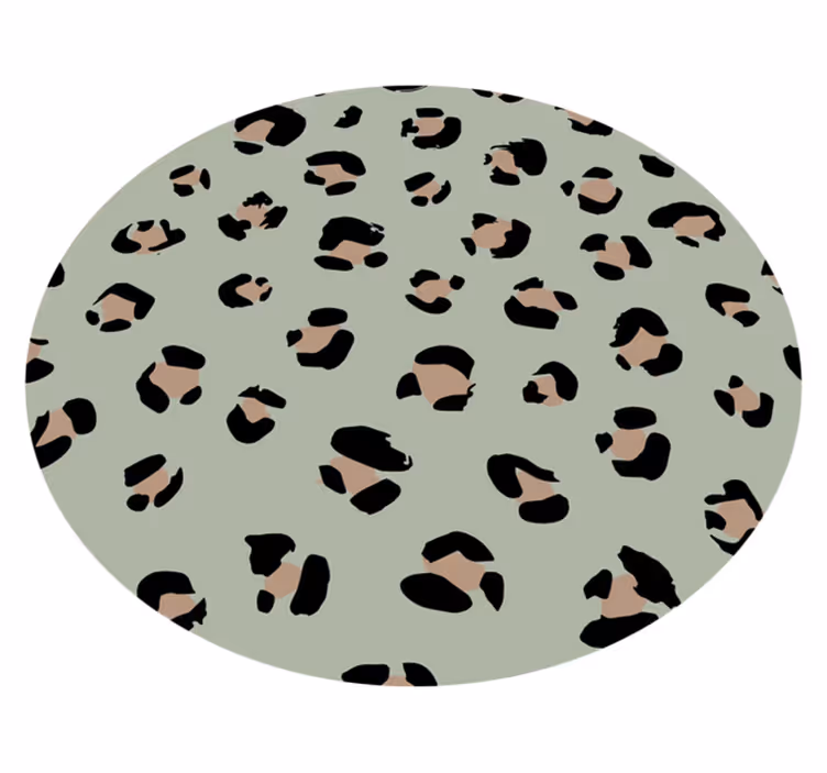 Vinylový koberec zvierací vzor leopardí estetika - Tenstickers
