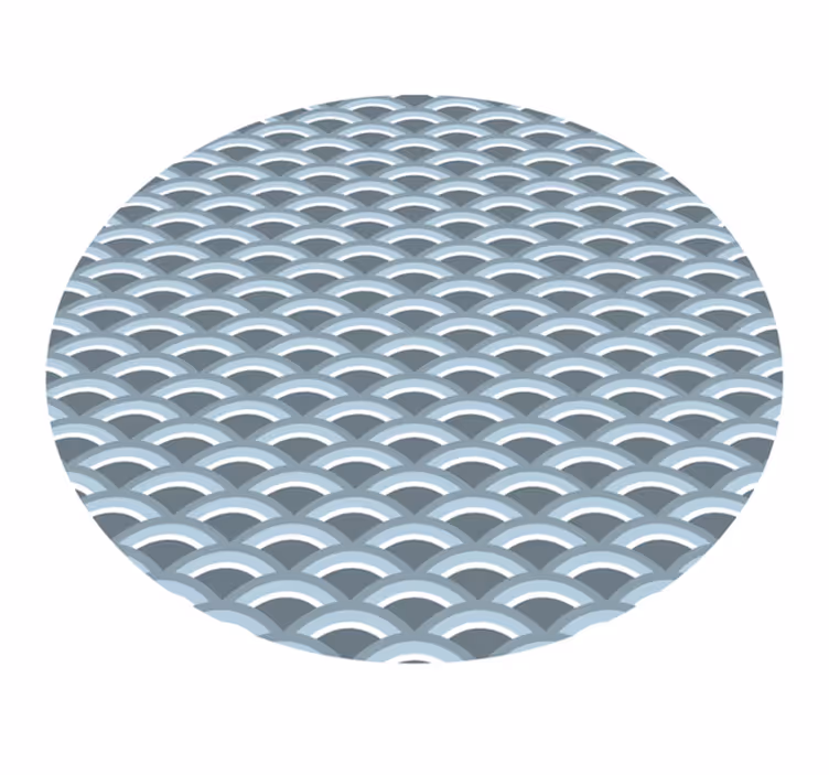 vinylový koberec s geometrickýmy tvarmi motív vlny - Tenstickers