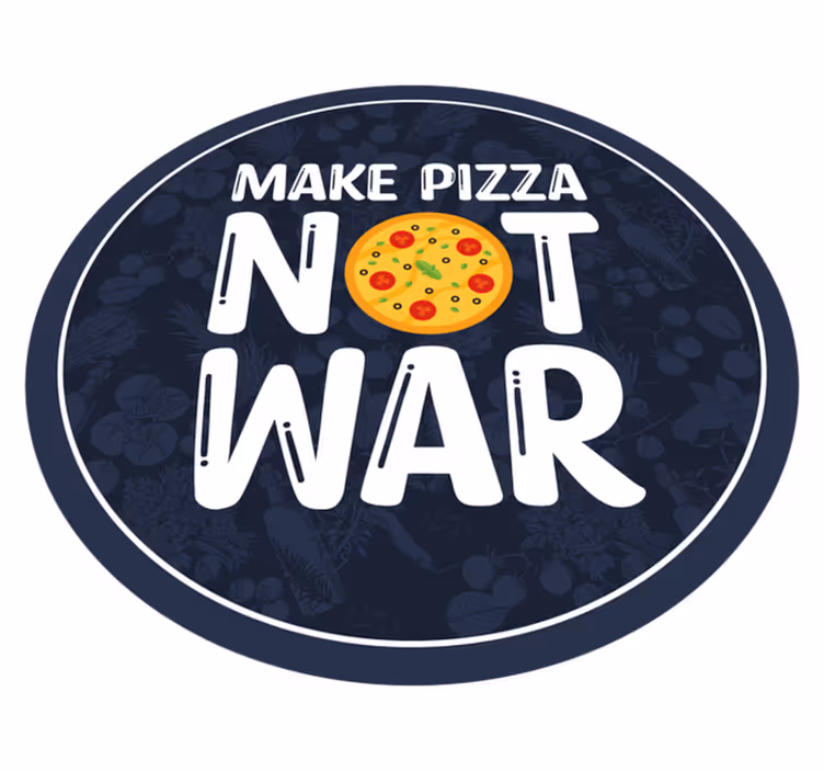 vinylový koberec citáty nerobiť pizzu - Tenstickers
