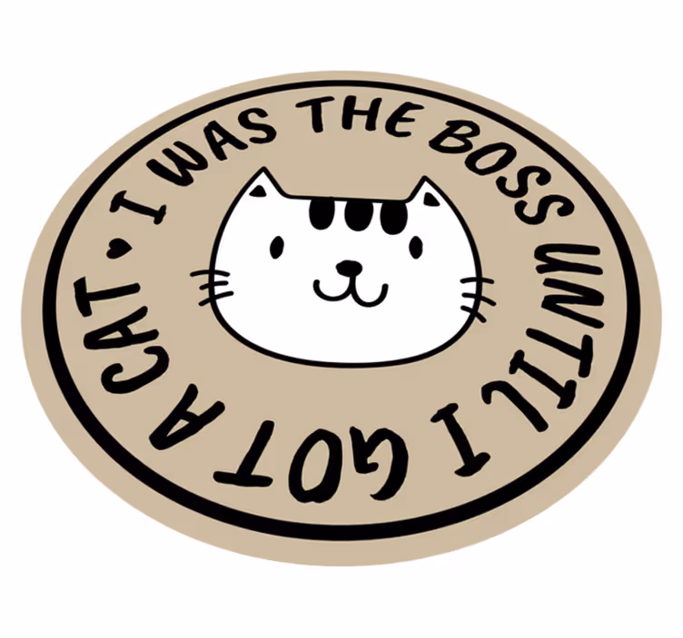 vinylový koberec abeceda mačací šéf až do - Tenstickers
