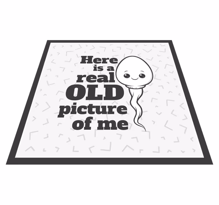 Môj starý prvý obrázok zábavný dizajn koberec na mieru - Tenstickers