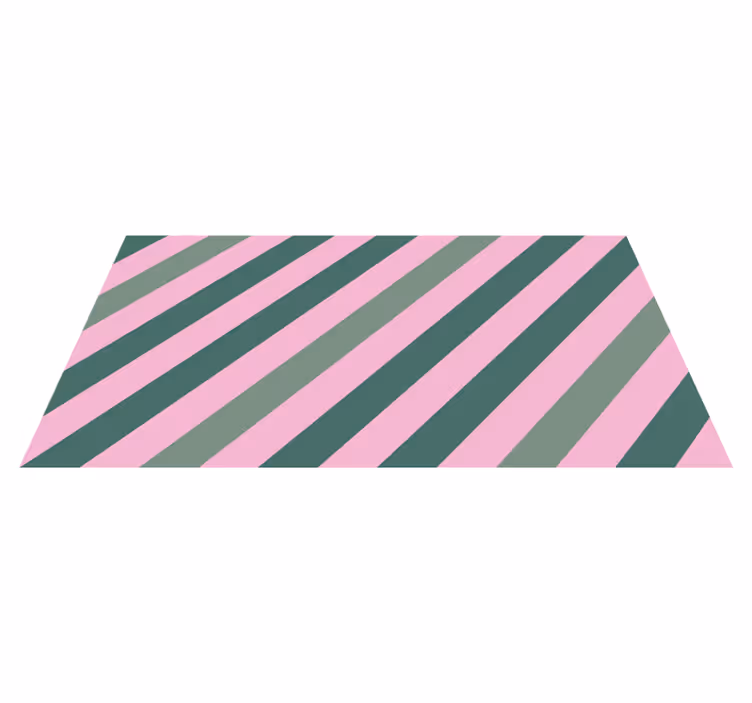 vinylový koberec do predsiene diagonálne ružové pruhy - Tenstickers