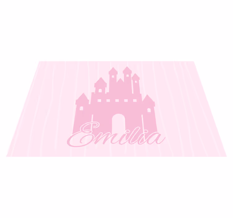 vinylový koberec s menom princeznovský hrad - Tenstickers