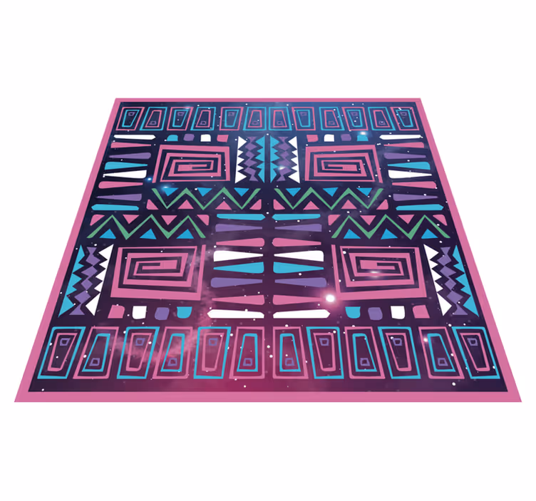 etnický vinylový koberec dynamické geometrické vzory - Tenstickers
