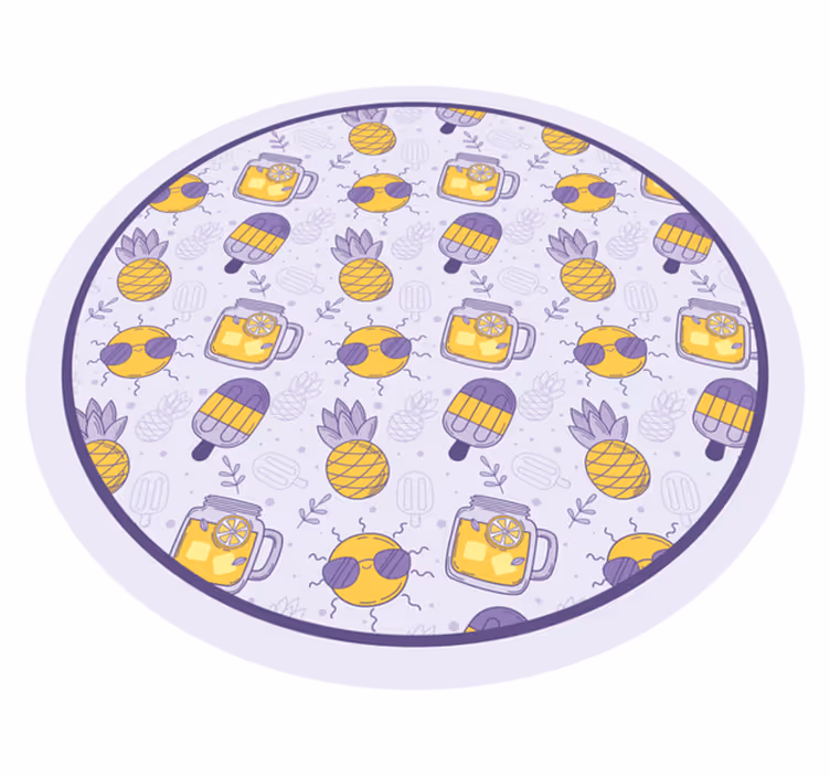 rôzne vinylové koberce pre deti tropická letná zábava - Tenstickers
