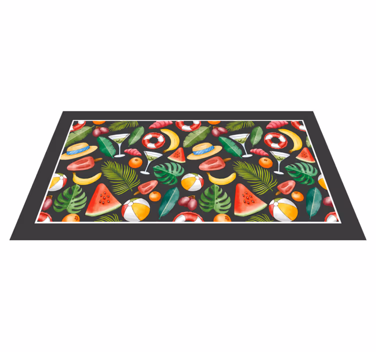 vinylový koberec na udalosti tropické letné vibrácie - Tenstickers