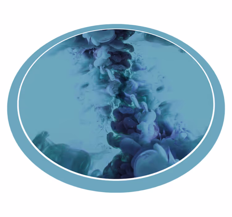 vinylový koberec do kúpelne tekuté tyrkysové vlny - Tenstickers