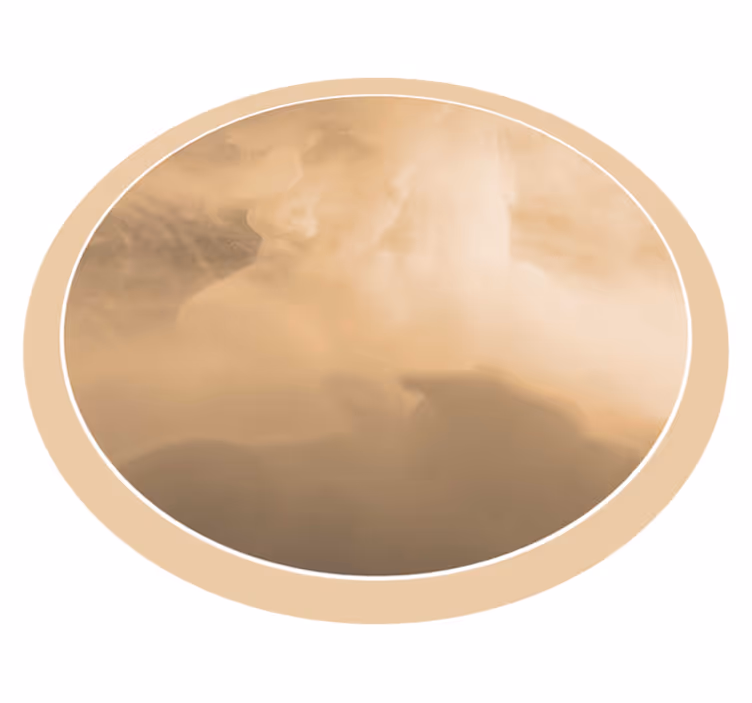 vinylový koberec do kúpelne jemné krémové vlny - Tenstickers